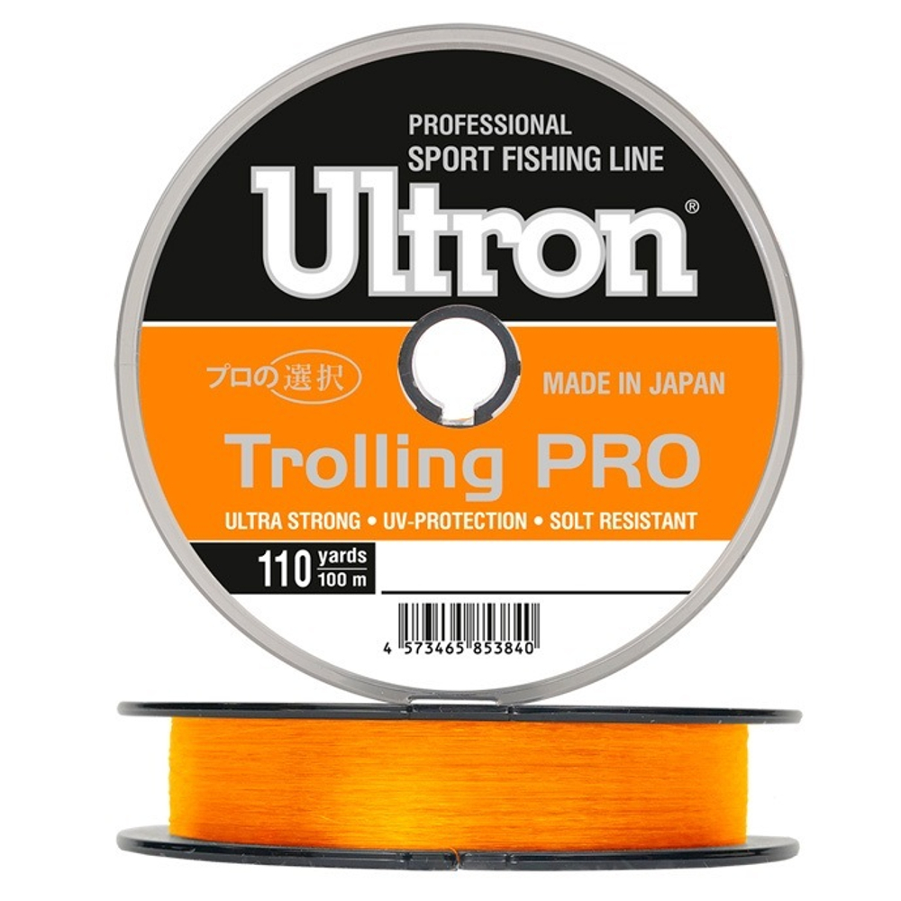 Леска ULTRON Trolling PRO 0,25 мм., 7,0 кг, оранжевая