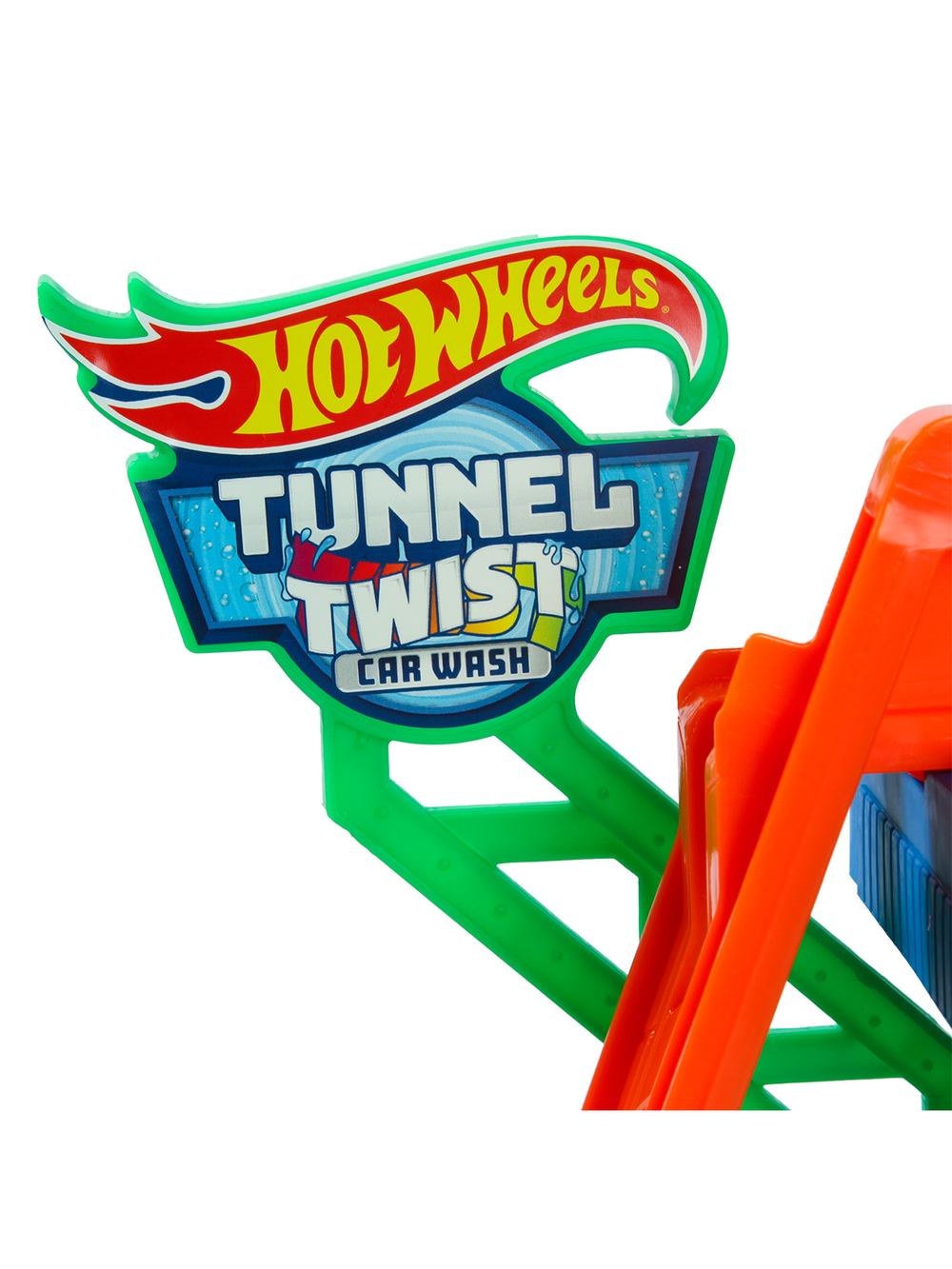 Игровой набор Hot Wheels City Автомойка Безумные виражи HTN80 City Tunnel Twist Car Wash с изменением цвета, машинкой 4+