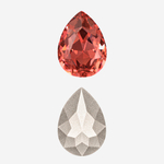 Кристалл Капля (Drop), оттенок "Падпараджа"/"Padparadscha", 14*10мм