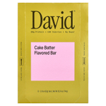 David Protein , Protein Bar, Cake Batter, 12 Bars, 2.19 oz (62 g) Each