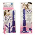 Вибрирующий стимулятор Dinamic Duo - 17,5 см. (Цвет: фиолетовый)