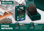 KRAFTOOL HSS-G, 1.5 х 43 мм, сталь P6M5, сверло по металлу (29651-1.5)