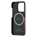 Чехол из арамидного волокна с поддержкой MagSafe PITAKA Fusion Weaving MagEZ Case 5 для iPhone 15 Pro, Sunset (Закат)