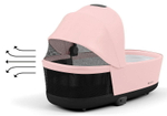 Коляска Cybex Priam IV Rosegold complete Aton S2 Ocean Blue Base One 4 в 1 Peach Pink