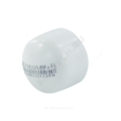 Заглушка (пробка) PP-R белая Дн 110 внутренняя пайка RTP (РосТурПласт) 21027