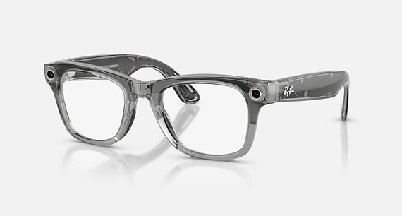 Умные очки Ray-Ban Meta Wayfarer Gen 2 (RW4012) Shiny Transparent Grey/Clear/Sapphire Transitions S53 T155