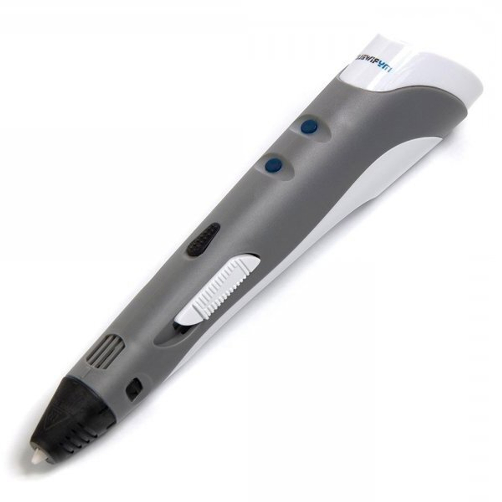 Ручка 3D Myriwell RP100A, пластик ABS - 3 цвета, серая, картонная упаковка