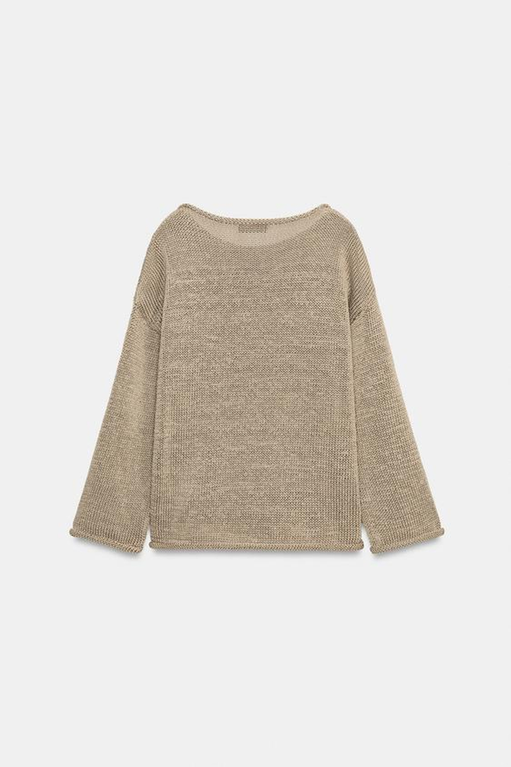 СВИТЕР С ШИРОКИМ ВОРОТНИКОМ - ZARA