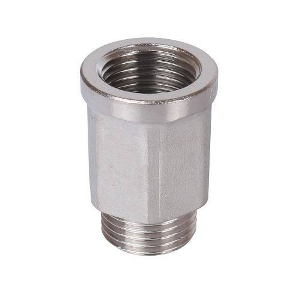 Удлинитель шестигранный STOUT SFT 0055 - 1/2" x 1/2" (НР/ВР, латунь никелированная)