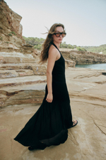 КОМБИНИРОВАННОЕ ТРИКОТАЖНОЕ ПЛАТЬЕ С ХАЛТЕРОМ — ZARA