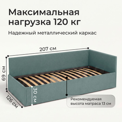 Кровать односпальная Алекс