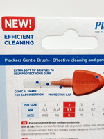 Межзубные ёршики Plackers Gentle Brush Size 2 (S), 0.5 мм, в упаковке 6 шт. (Бельгия)