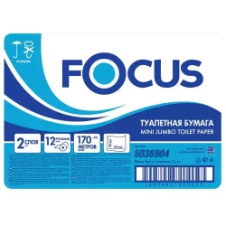 БУМАГА ТУАЛЕТНАЯ В РУЛОНЕ ДВУХСЛОЙНАЯ HAYAT FOCUS 5036904, ГОСТ Р 52354-2005