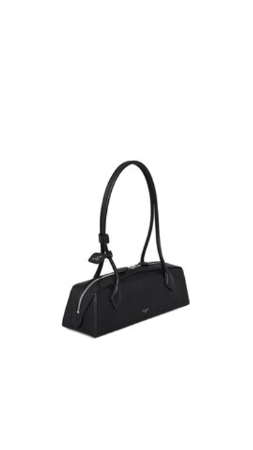 ALAÏA СУМКА LE TECKEL ИЗ КОЗЬЕЙ КОЖИ, ЧЕРНЫЙ