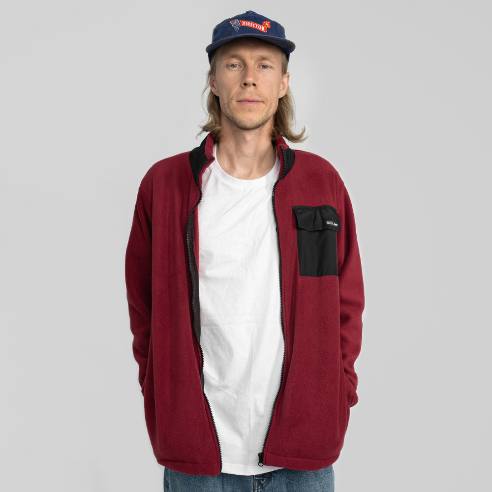 Fleece Full Zip Bordo
