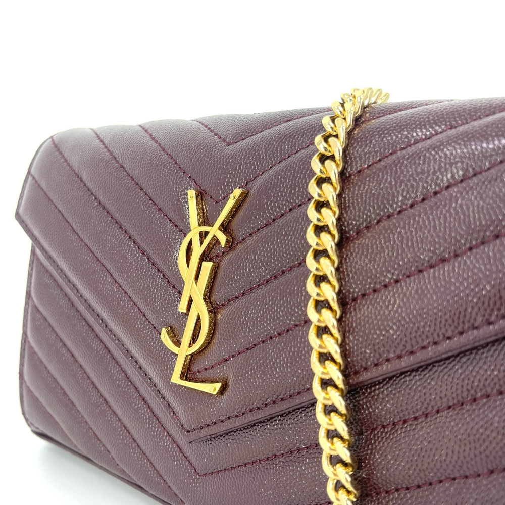 Saint Laurent Cassandre Envelope Chain Wallet