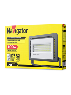 Прожектор светодиодный 14 149 NFL-01-100-4K-LED 100Вт 4000К IP65 8100лм черн. Navigator 14149