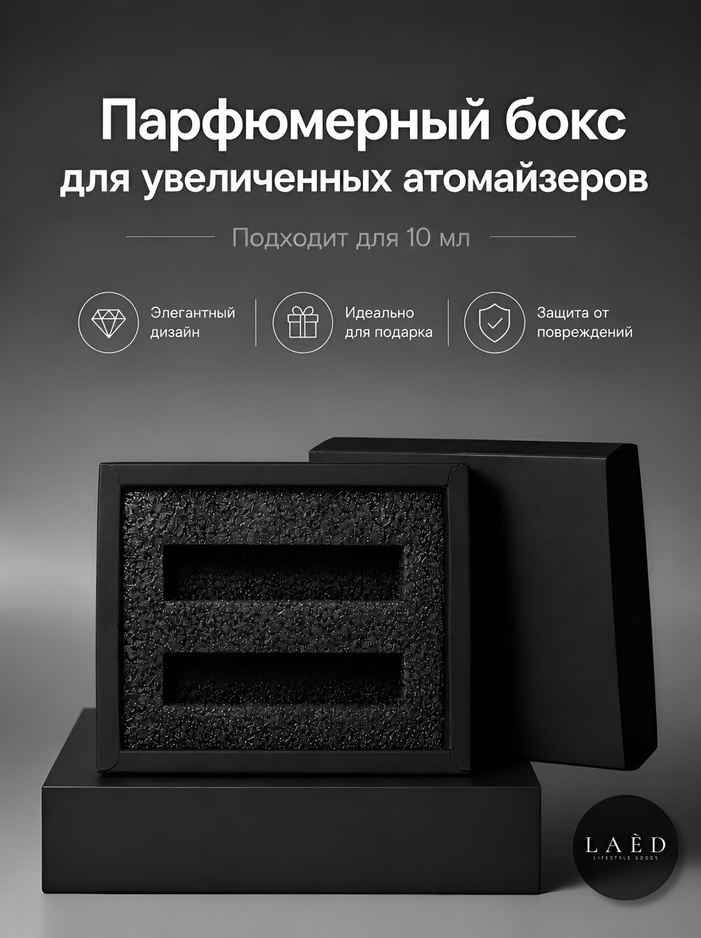 Парфюмерный бокс для атомайзеров 5 мл, коробка для распива духов и отливантов, подарочная упаковка для парфюмерии