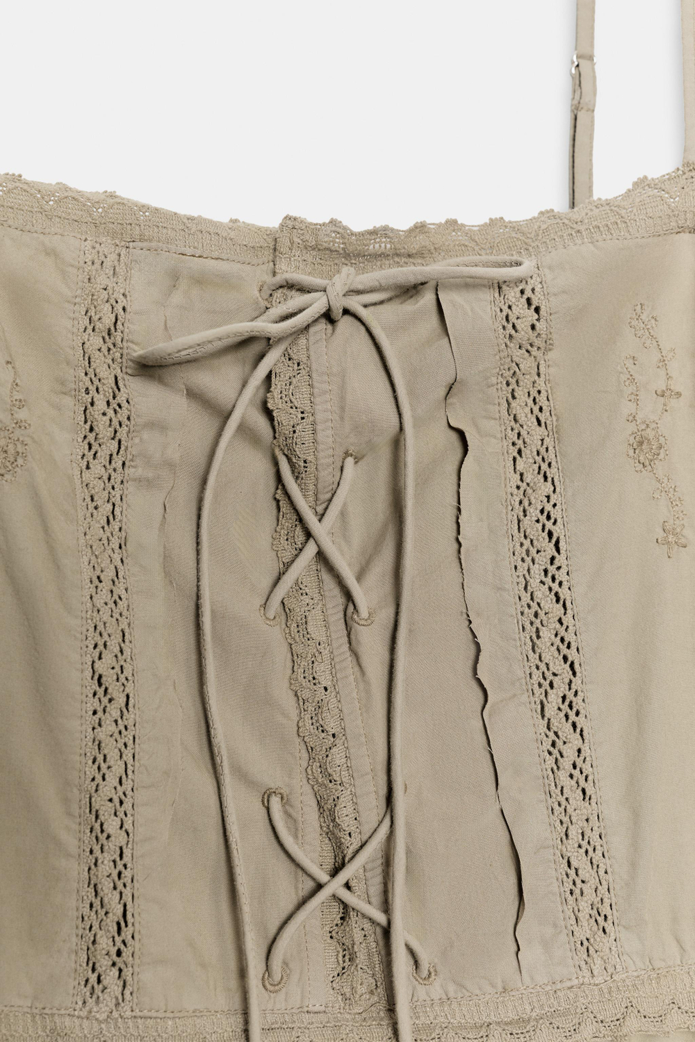 МИНИ-ПЛАТЬЕ ИЗ ПОПЛИНА С ВЫШИВКОЙ — ZARA