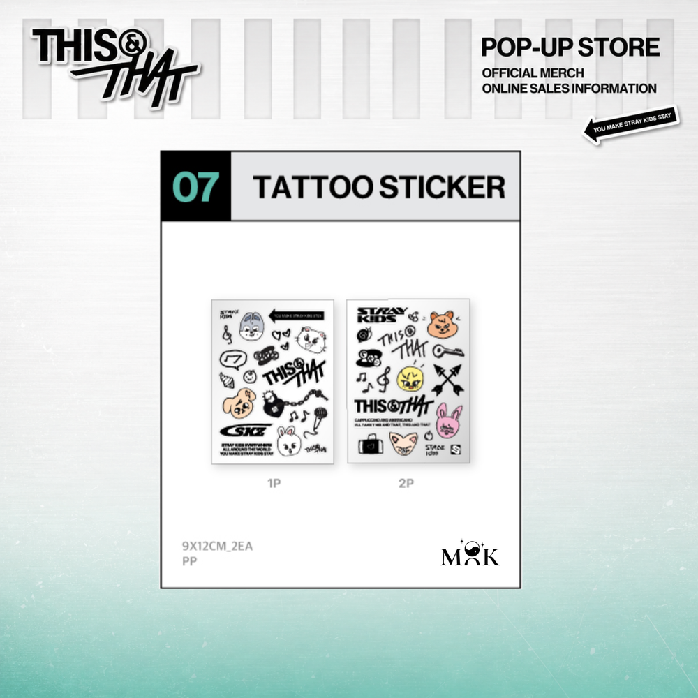 Тату-стикеры Stray Kids "THIS & THAT" — TATTOO STICKER