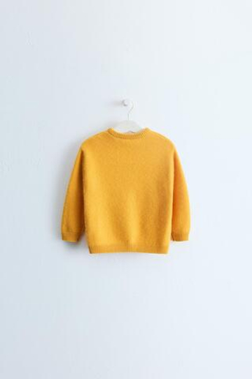 ZARA TIMELESS — СВИТЕР ИЗ 100% КАШЕМИРА, ЖЕЛТЫЙ