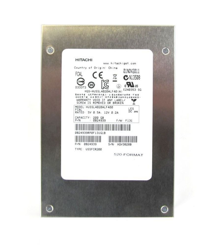Жесткий диск HP SSD 3Par HITACHI 200GB SSD400S SLC 3.5" 657906-001