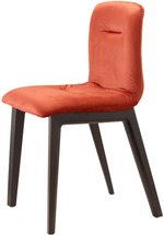 Стул с обивкой Scab Design Natural Alice Pop, дымчатый бук, красный