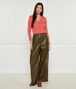 Шерстяной свитер KIMBERLY POLO RALPH LAUREN - лососевый(211910422)