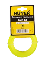 Леска Huter S2412 для триммера, 2.4 мм, звезда — фото 1