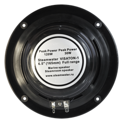 Комплект влагостойкой акустической системы для бани, сауны и хамама SENSOR Black VISATON 2