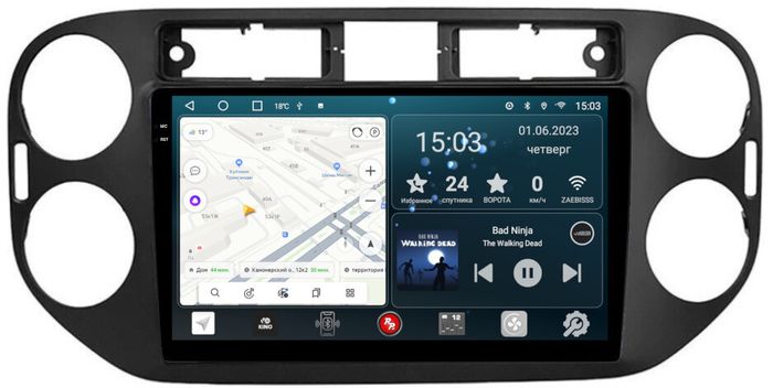 Магнитола для Volkswagen Tiguan 2011-2017 - RedPower 406 Android 10, Быстрая, QLED+2K, CarPlay, SIM-слот