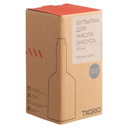 Бутылка для масла/уксуса 250мл Tkano Kitchen Spirit темно-серая