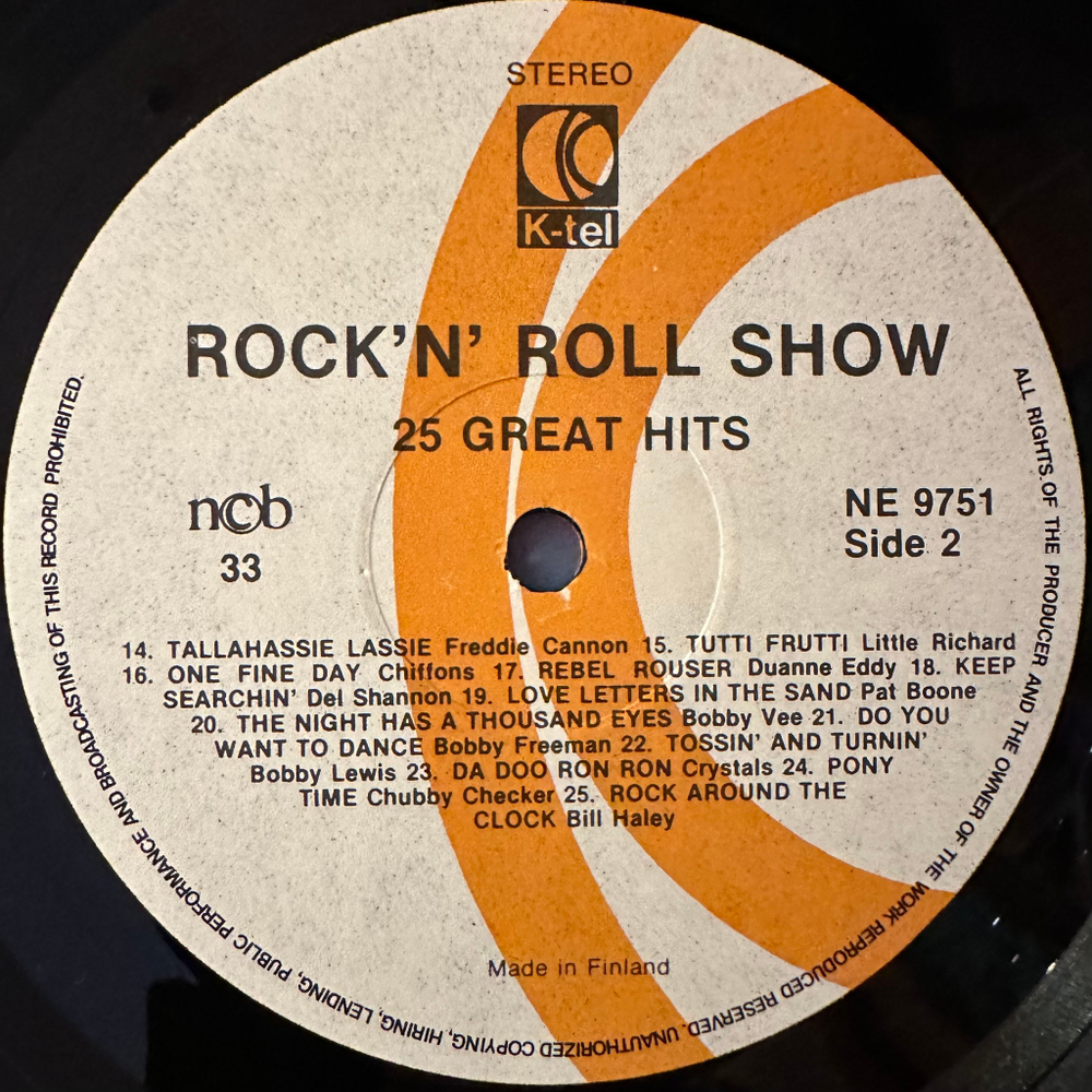 Сборник Rock'N'Roll Show (Финляндия 1977г.)