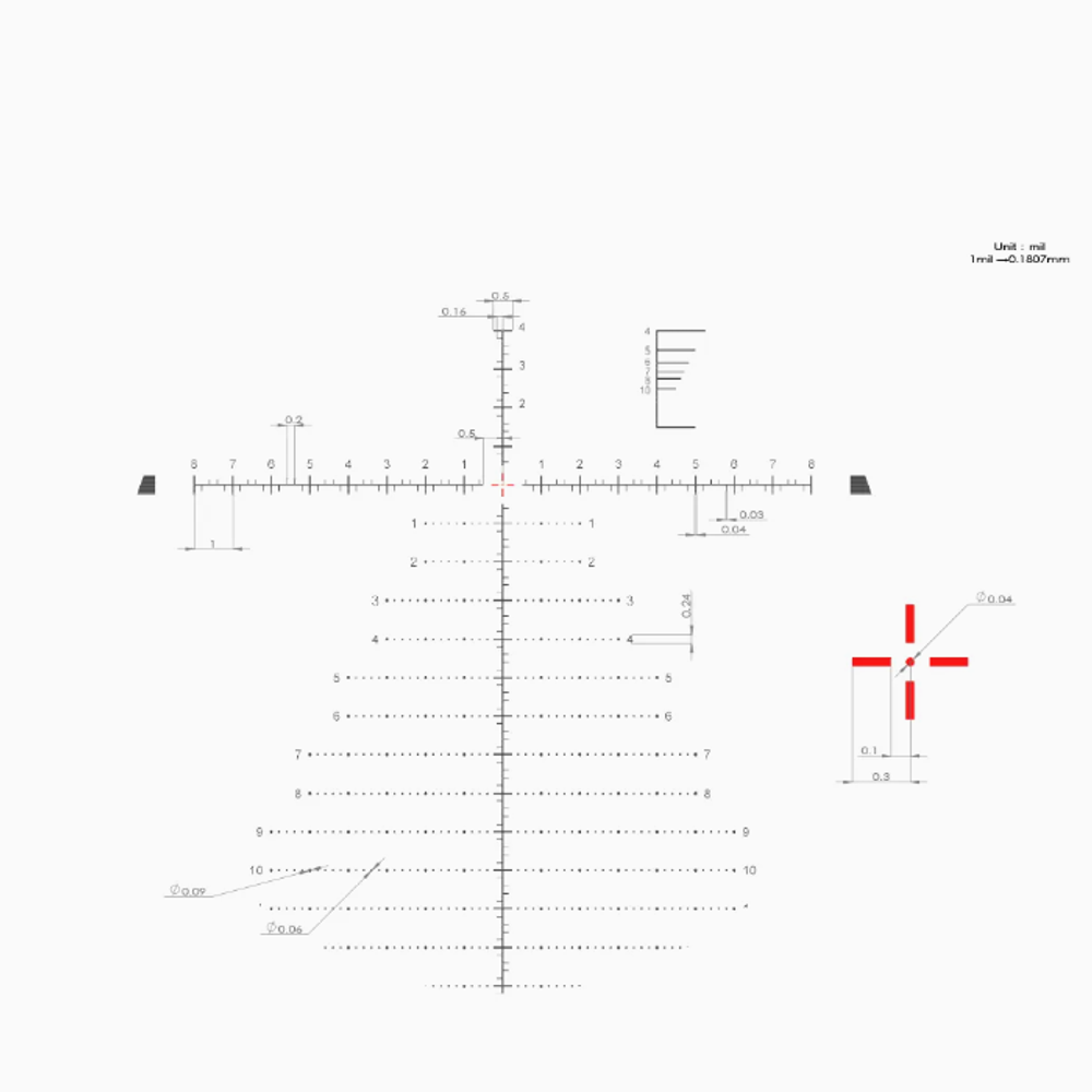 Оптический прицел MewLite 4-24x56 FFP IR