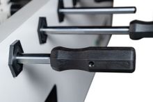 Игровой стол - футбол "NineStar Iron Pro ITSF Grey" (144х75,5х90)