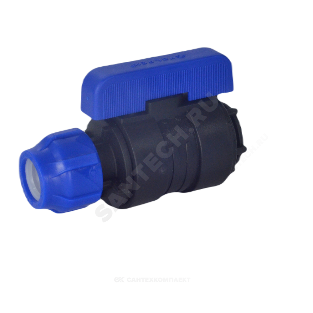 Кран шаровой компрессионный ПЭ Дн 32х1/2" ВР VALFEX 1210012532012