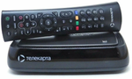 Ресивер спутниковый Телекарта M1, черный, с пультом, Wi-Fi, Ethernet, HDMI, USB, IRDETO