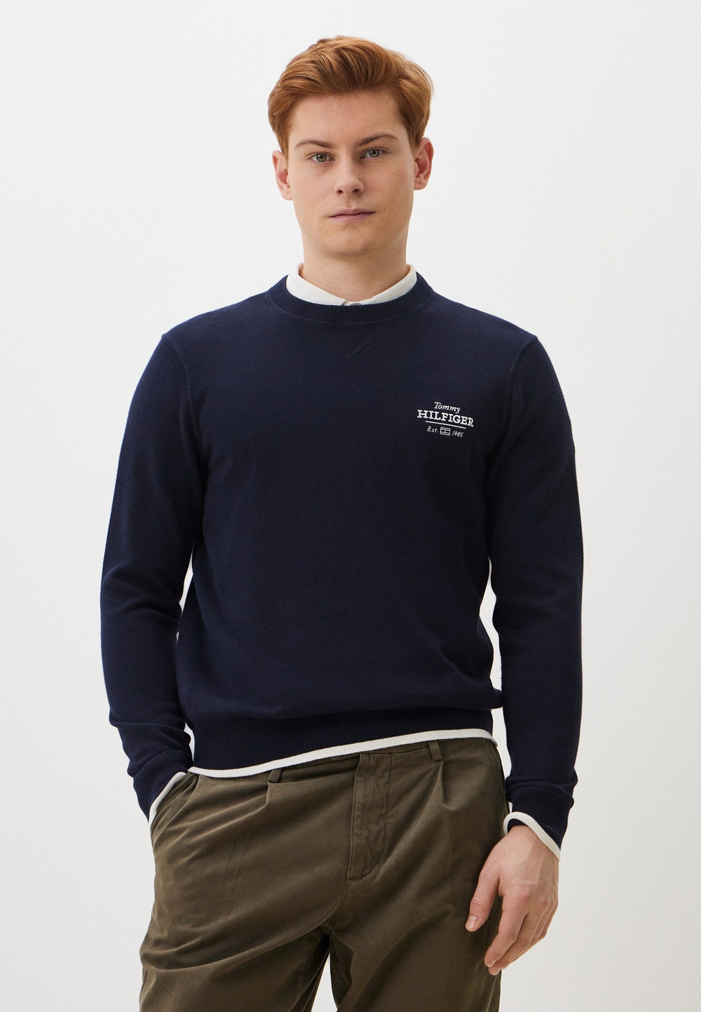 Джемпер мужской TOMMY HILFIGER GRAPHIC  COTTON CREW