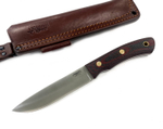 Нож Praiter, N690 конв., микарта красно-черная, 246.2154