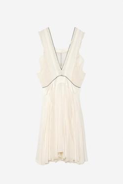 ZARA ПЛАТЬЕ С ВОЛАНАМИ — THE ITEM, ЭКРЮ