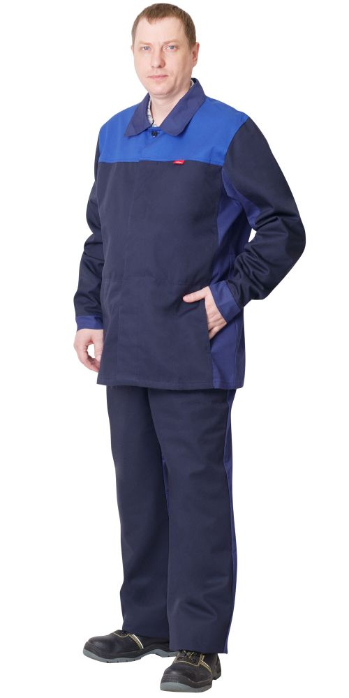 Костюм "СИРИУС-СCOTTON" куртка, брюки, тк. FRall 240A с накл.К80/Щ20 (НМВО,антиэлектростатическая)