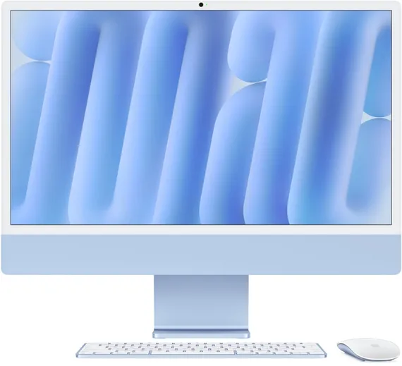 Моноблок Apple iMac 4.5K 24 (M4 10-Core, GPU 10-Core, 24GB, 512GB) (Голубой | Blue) (2024)