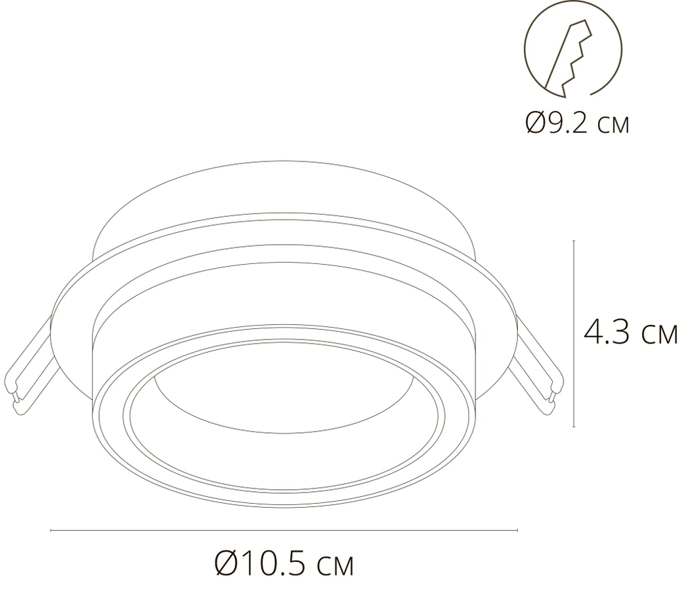 Встраиваемый светильник Arte Lamp ATIK A4513PL-1BK
