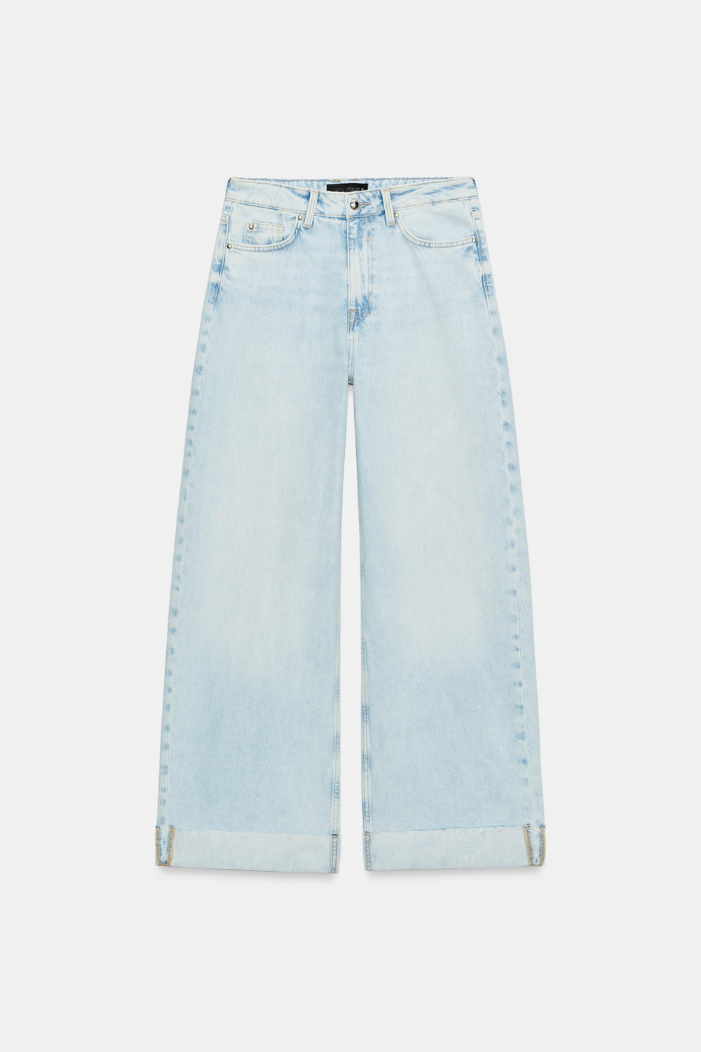 ДЖИНСЫ Z1975 BARREL СО СРЕДНЕЙ ПОСАДКОЙ И ОТВОРОТАМИ — ZARA