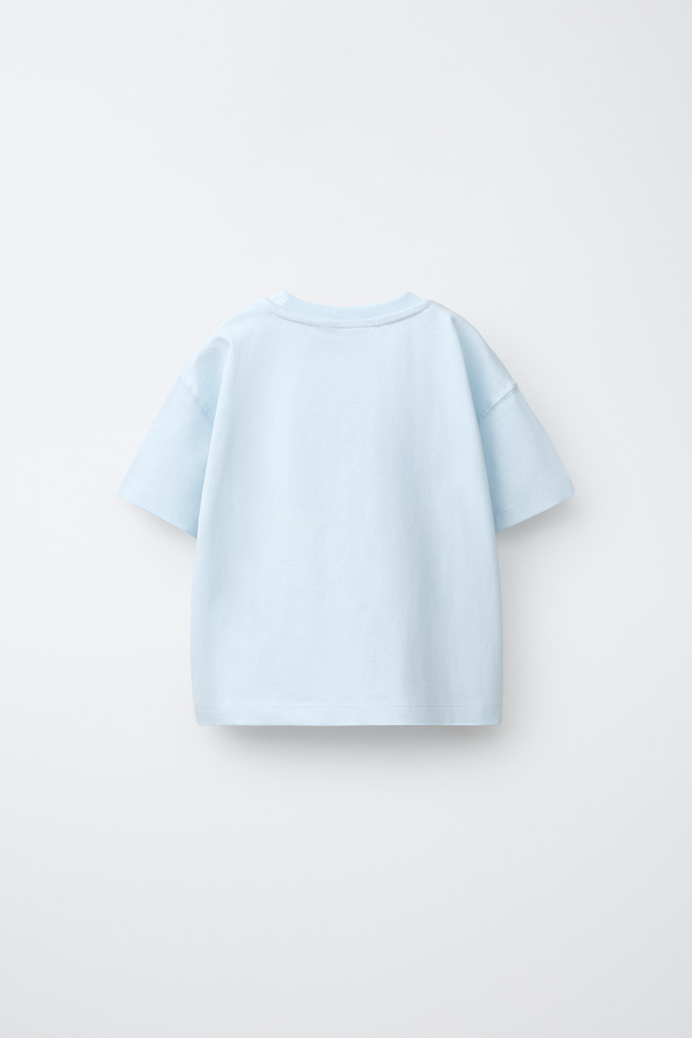 ZARA ФУТБОЛКА С АНИМАЛИСТИЧЕСКИМ ПРИНТОМ, ГОЛУБОЙ