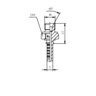 Фитинг DN 12 DKM (Ш) 18x1.5