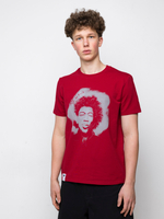 Футболка бордовая Jimi Hendrix
