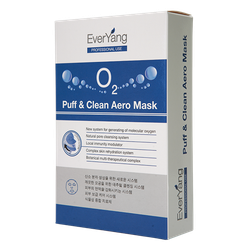EverYang НАБОР ИЗ 10 АЭРО-МАСОК ДЛЯ ГЛУБОКОГО ОЧИЩЕНИЯ КОЖИ O2 Puff Clean Aero Mask 1 упаковка (10 штук масок)