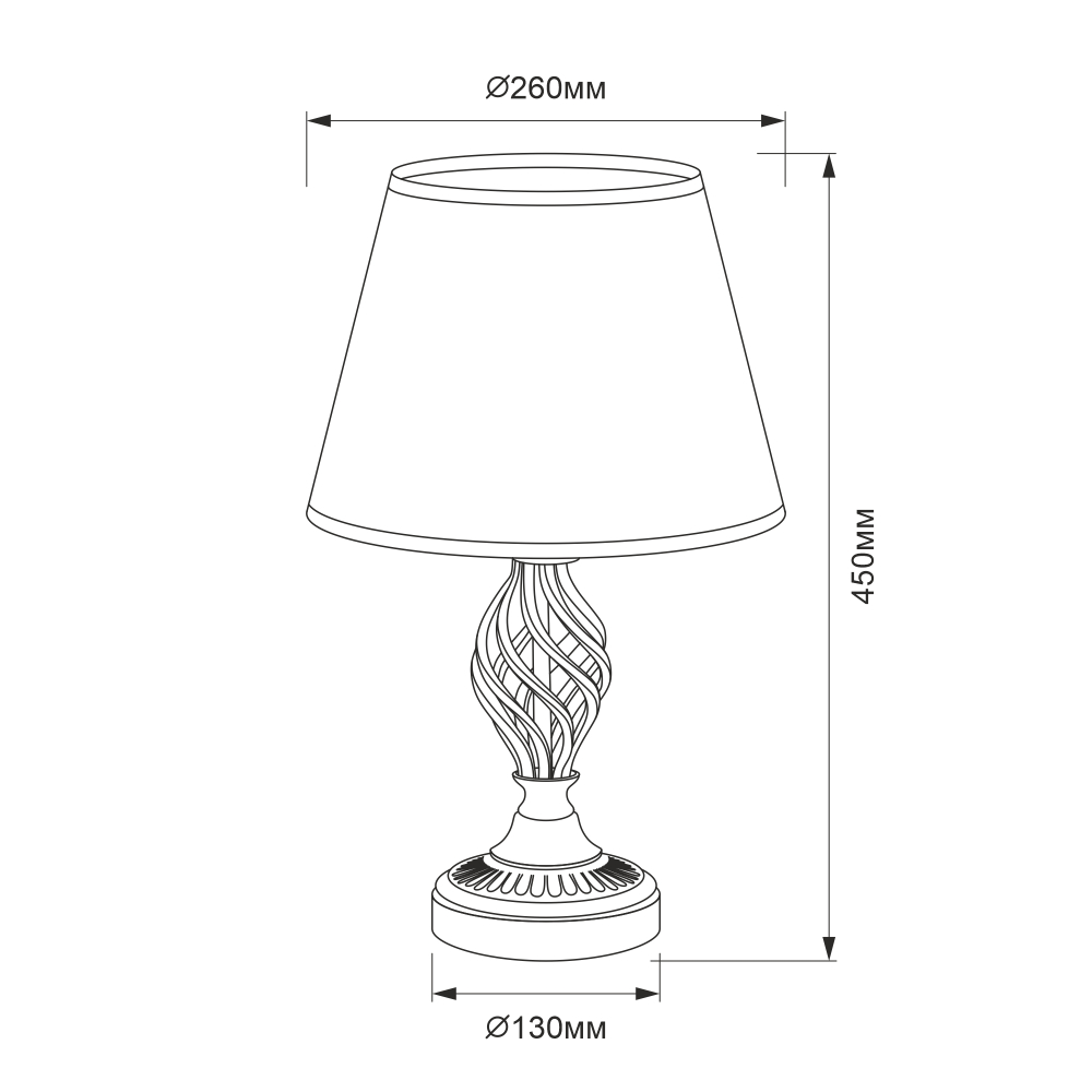 Citilux Вена CL402833 Настольная лампа с абажуром Бронза