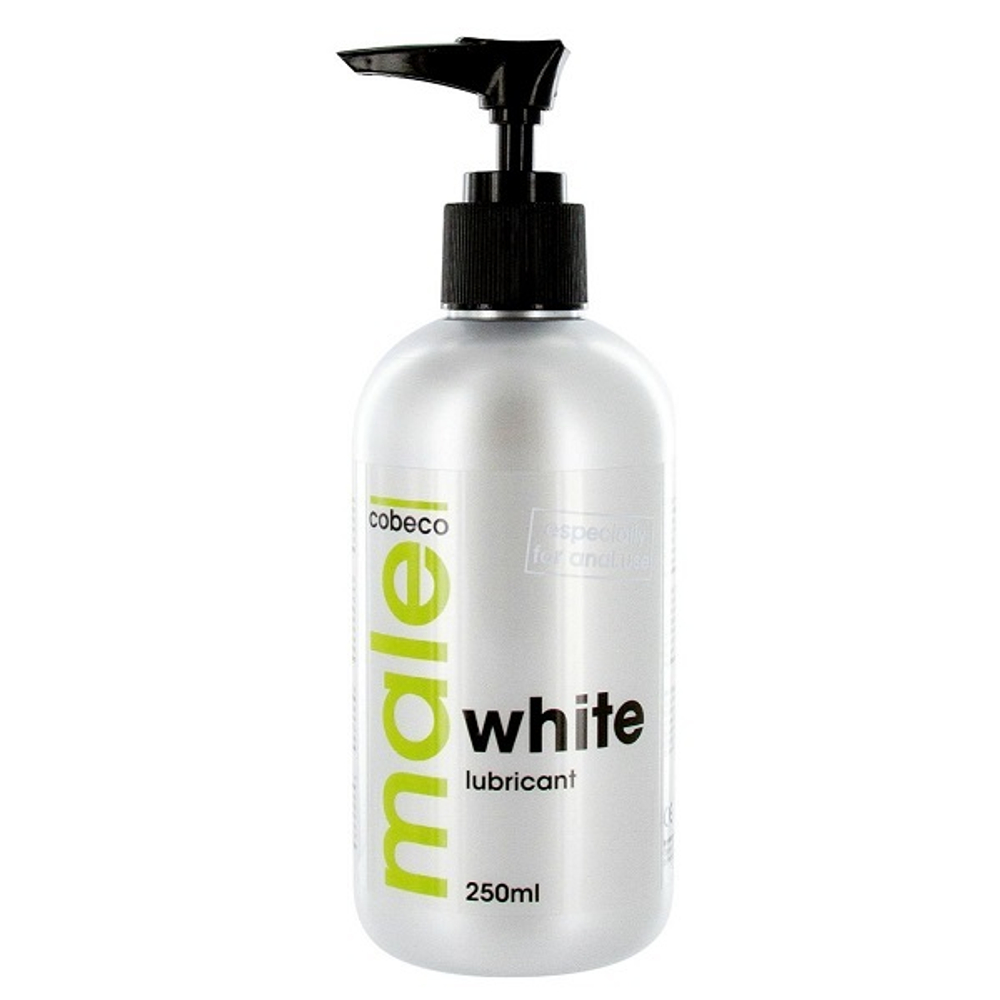 Анальная смазка на водной основе Male Cobeco White Lubricant 250мл